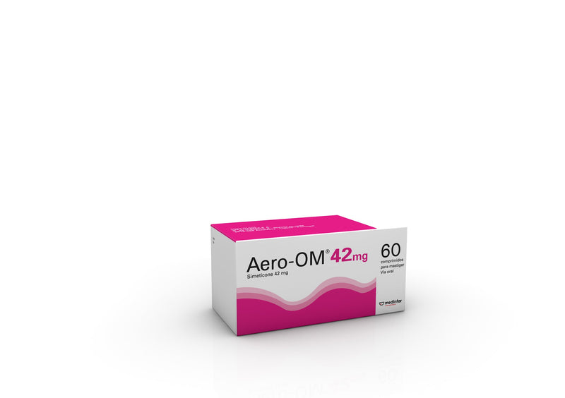 Comprimidos masticables Aero-OM de 42 mg