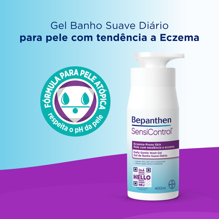Bepanthen SensiControl® Gel de Banho Suave Diário 400 ml