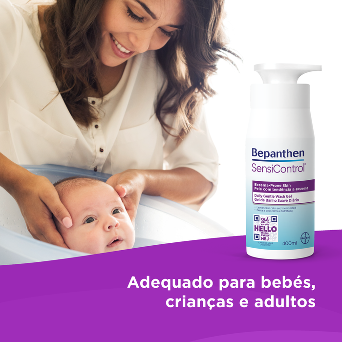 Bepanthen SensiControl® Gel de Banho Suave Diário 400 ml