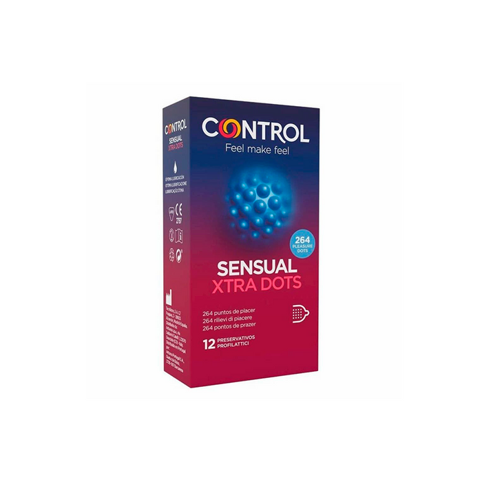 Control Sensual Xtra Dots Preservativos 12 un