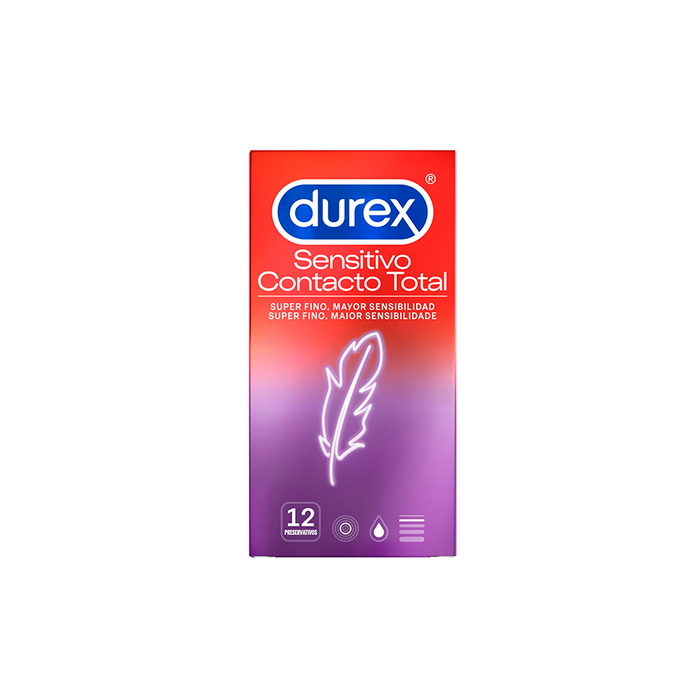 Durex Sensitivo Contacto Total Preservativos 12 un