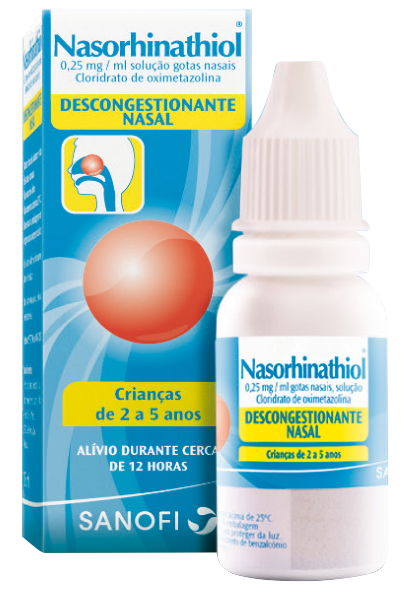 Nasorhinathiol 0,025% 15ml Gotas Nasais